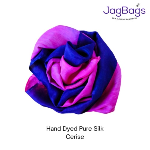 JagBag Long Silk Scarf - Cerise